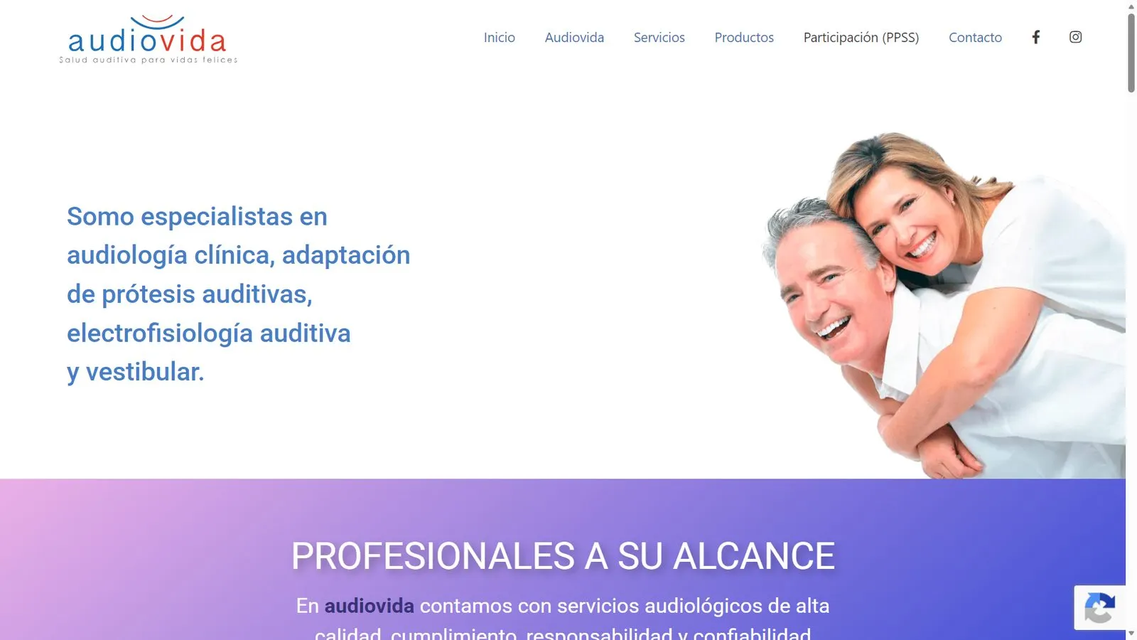 Audiovida — Corporate website
