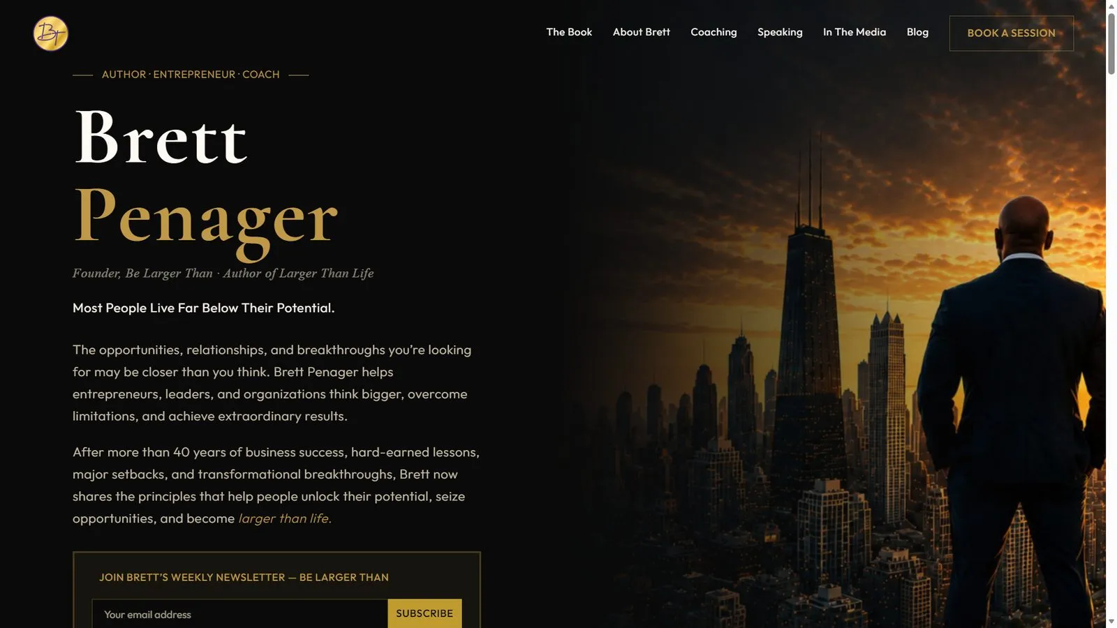 Be Larger Than — Corporate website