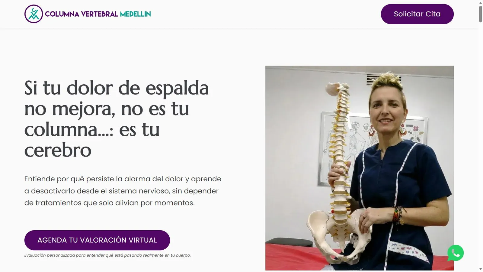 Columna Vertebral Medellín — Corporate website