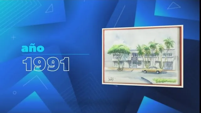 Miniatura del video del 29 aniversario: gráficos azules con el año 1991 y una pintura de la clínica