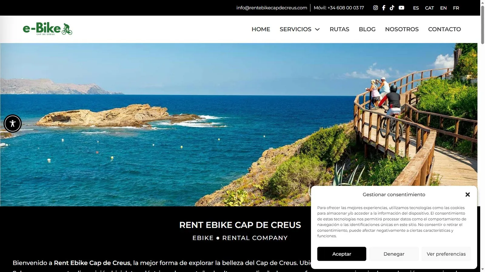 Rent a Bike Cap de Creus — Corporate website